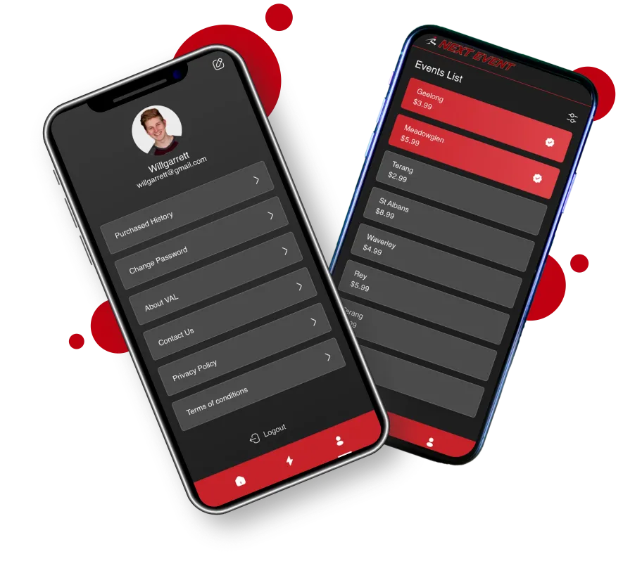 Sports Event Tracking Mobile App