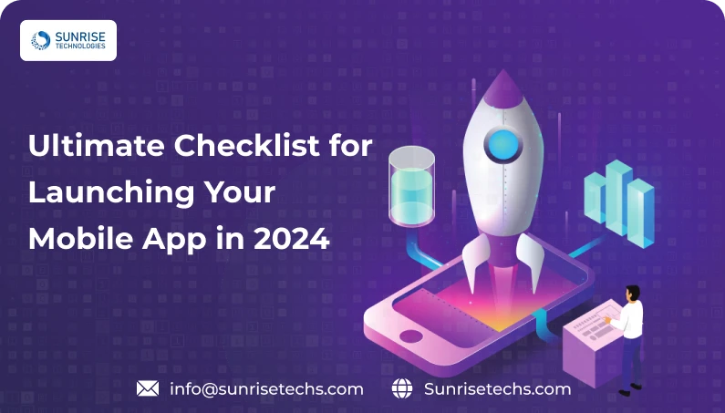 Checklist for launching mobile app Feature Image