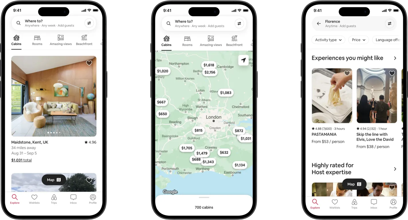 Travel and Booking App – Airbnb