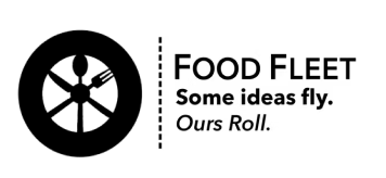 Food Fleet black theme Logo