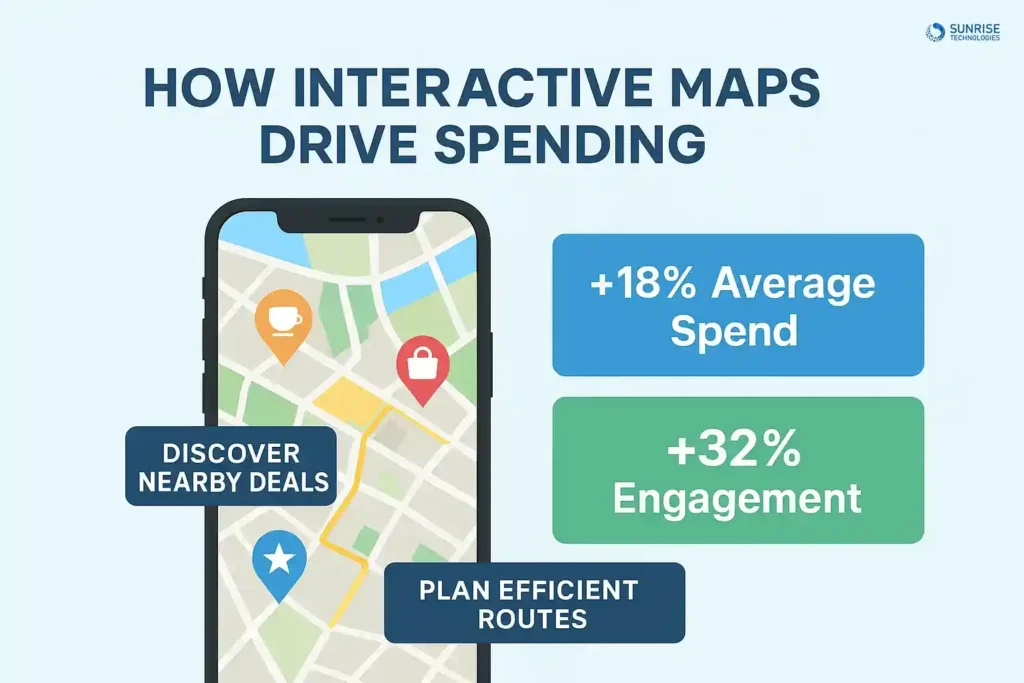 Interactive Maps in Mobile App Increase Visitor Spending