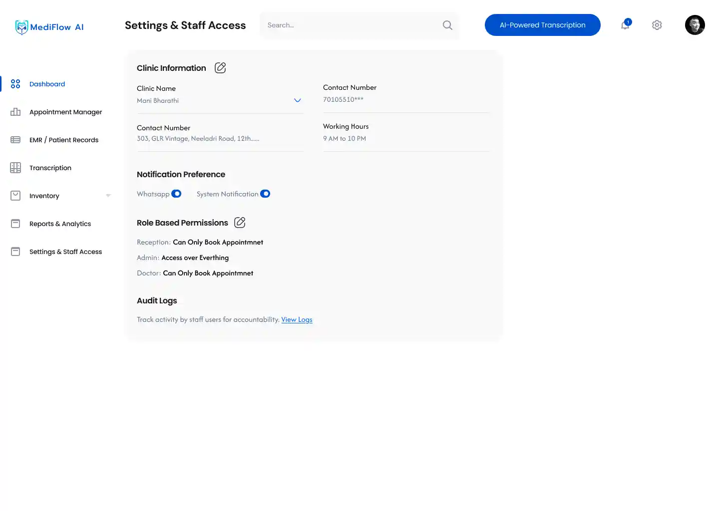 Settings-Staff-Access
