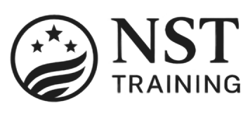 nst black theme logo