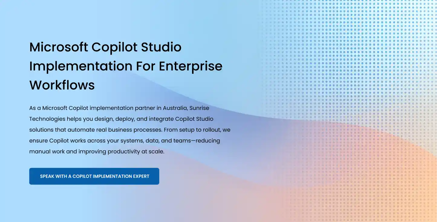 Microsoft Copilot Studio Implementation | Copilot Implementation Australia